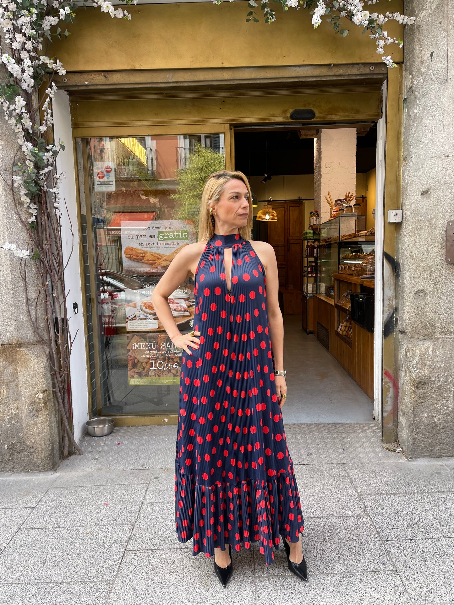 Vestido lunares