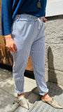 Pantalón rayas azules