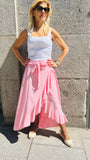 Falda con lazo